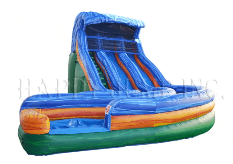 20ft Sandy Wave Double Lane Water Slide