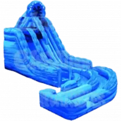 20ft Blue Ice Double Lane Slide (Wet Only)